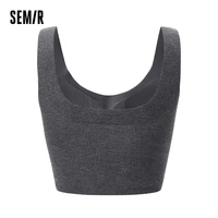 SEMIR GLAMA-Soutien-Gorge Intégré pour Femme, Sous-Vêtements à Bretelles spatirées, Couche de Base Solide, Coupe Cintrée 2