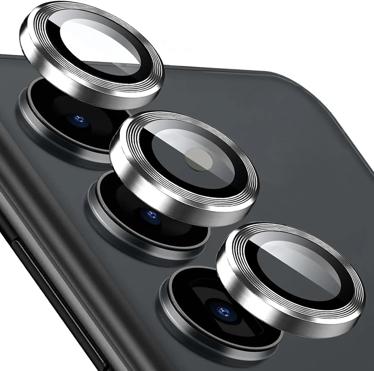 Premium Scratch-Resistant Phone Camera Lens Protectors - Individual Set