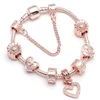 BAOPON-Bracelets à breloques coeur d'amour pour femme, perles Marano bricolage, bracelet fin, bijoux de mariage pour femme, amoureux, 2024