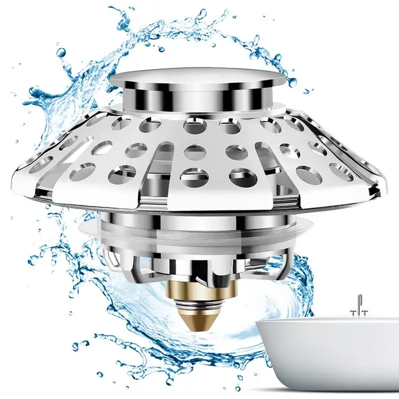 

Sink Plug Strainers Sink Plug Stopper With Hair Catcher Reusable Kitchen Bath Tub Drain Plug Cover For Wash Basin Kitchen Sink
