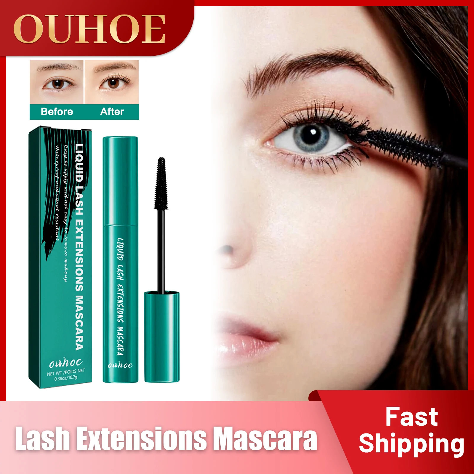 

Thrive Mascara Curling Lengthen Eyelashes Extra Volume Waterproof Black Natural Lashes Eye Makeup Liquid Lash Extensions Mascara