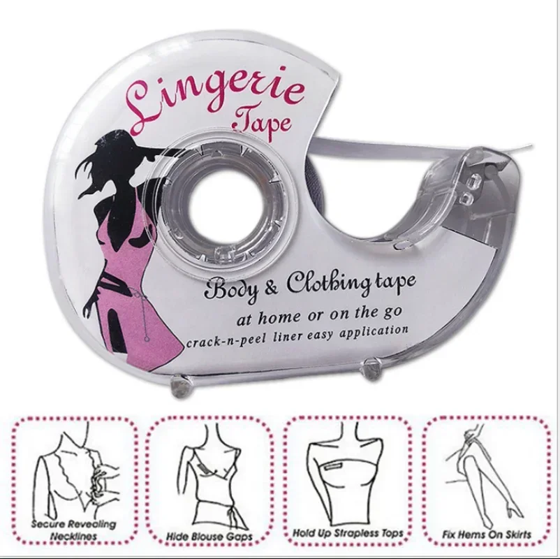 Double Sided Body Tape Self-Adhesive Bra Clothes Dress Shirt Secret Sticker Clear Lingerie Tape Anti-naked Invisible Chest Patch body tape breast sticker