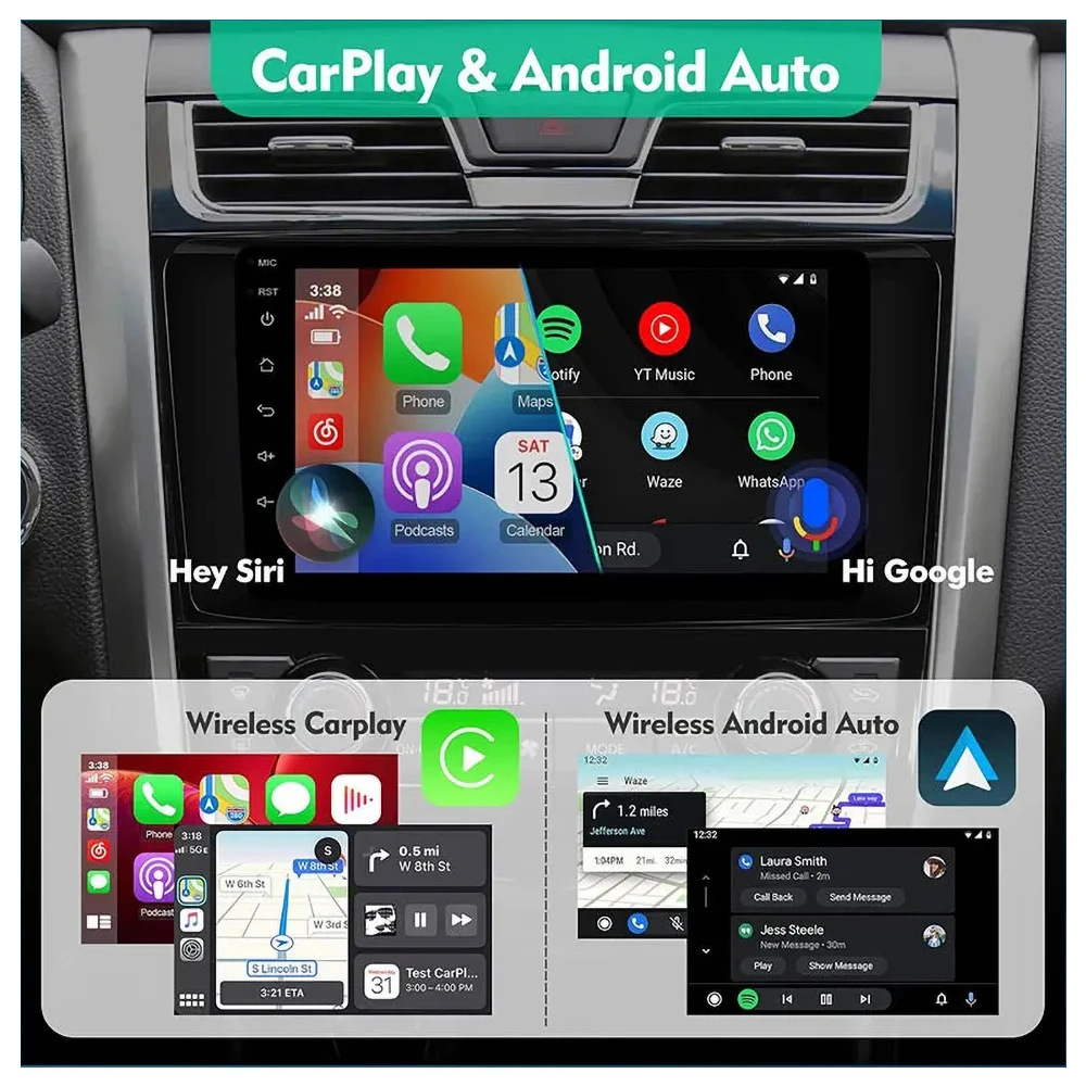 Android 14 Carplay Auto For Renault Master Car Radio Navigation DVD Video Player 2 Din Stereo 360 Camera DSP