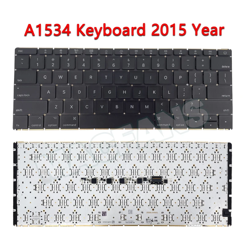 Substituição Original do Teclado do Portátil para Macbook 12 Polegadas A1534 Russo Alemão Espanha França Coréia Itália Reino Unido Eua Ano 2023 2023 2023 - Imagem 2