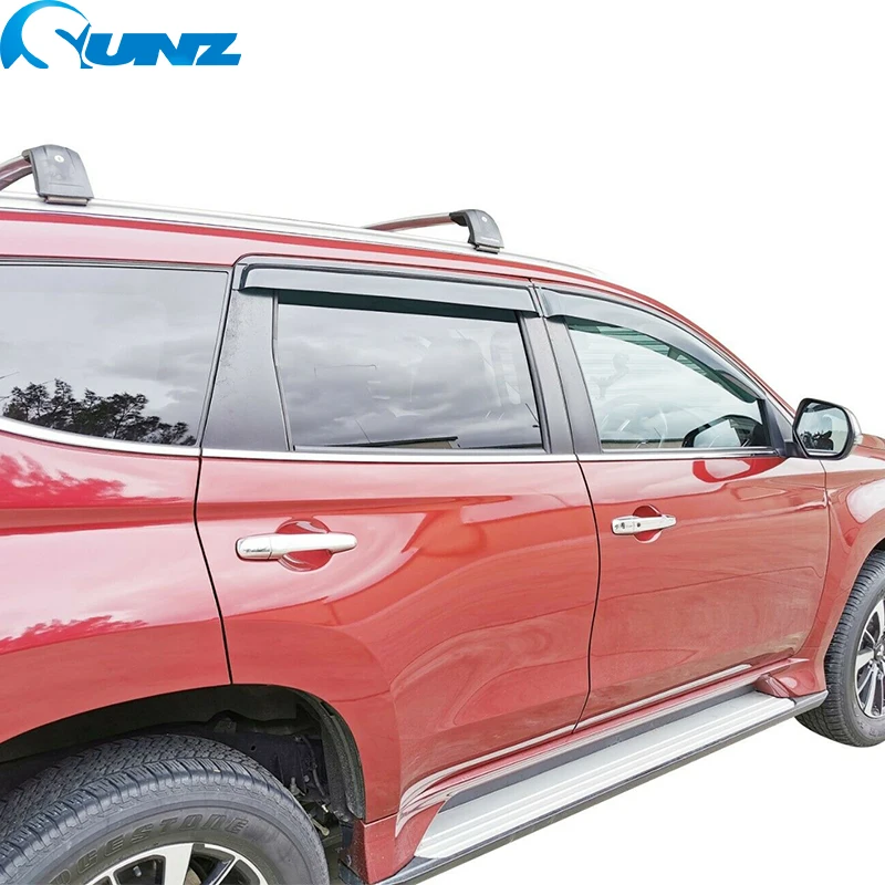 Window Visor Voor Mitsubishi Shogun Montero Pajero Sport 2015 2016 2017 2018 2019 2020 2021 2022 Auto Side Window Wind deflectors