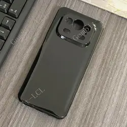 Silicone Shockproof Protective TPU Phone Case - Soft Back Shell for Armor 25T 4G (Black)