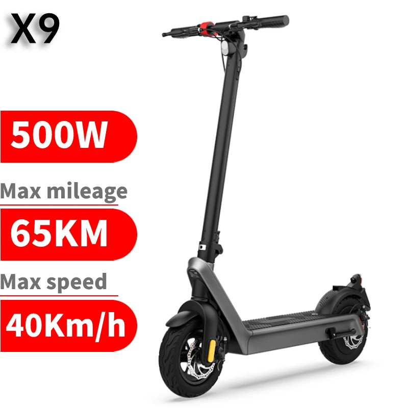 10 Inch Electric Scooter X9 Plus Adult Folding Electric Scooters 500W