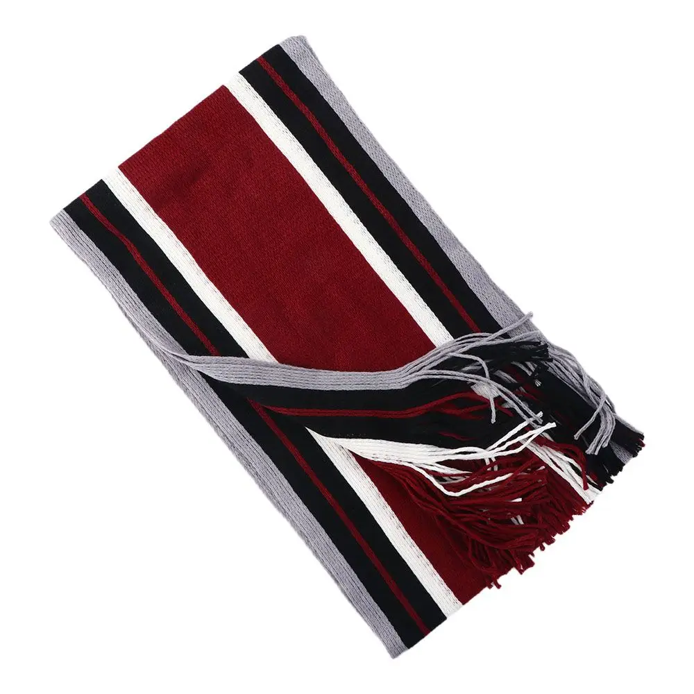 Quality Warm Winter Scarves with Tassels Male Echarpe Business Affairs Scarves Scarf Striped Scarf Tassel Scarf Fringed Muffler
