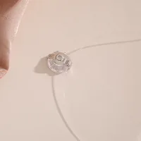 Transparent Fishline Women's Chokers Crystal Ball Pendants Shiny Luxury Wedding Neck Jewelry Fashion Neck Accessories Collar - Image 6