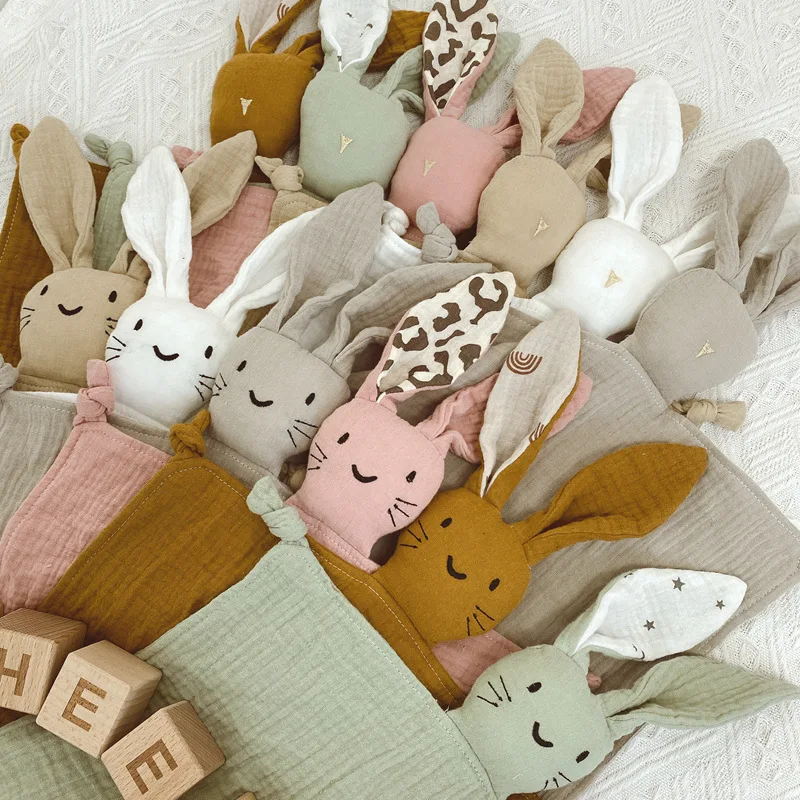 

Small Animals Cartoon Style Super Soft Cotton Baby Muslin Swaddle Blanket