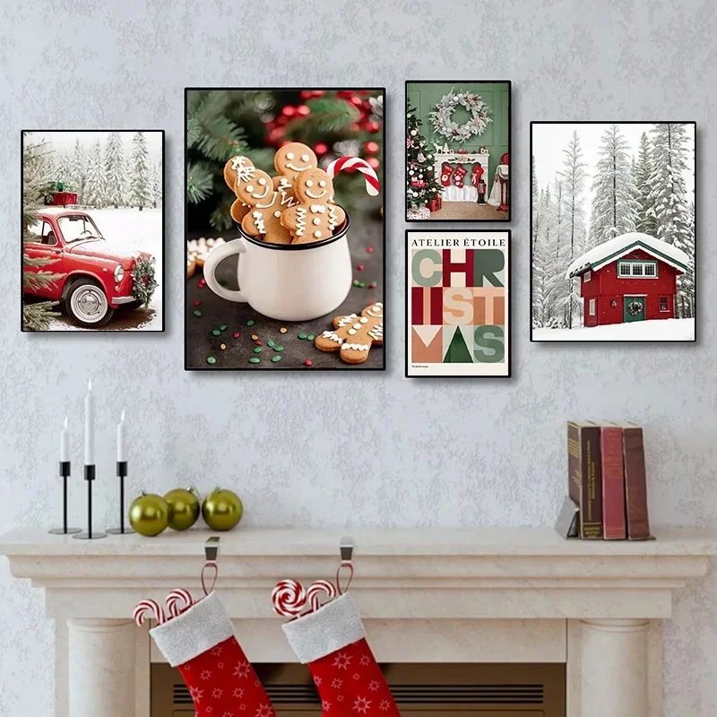 Canvas Painting Christmas Holiday Decorations 3