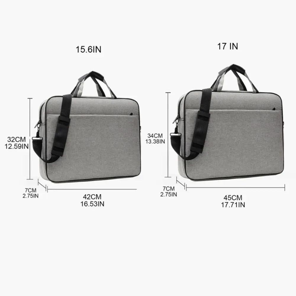 Large Capacity Shockproof Laptop Shoulder Bag with Protective Strap
