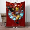 Iron Man Marvel Avengers  printed flannel thin blanket.Four seasons blanket.for sofa, beds, living room, travel picnic blanket 3