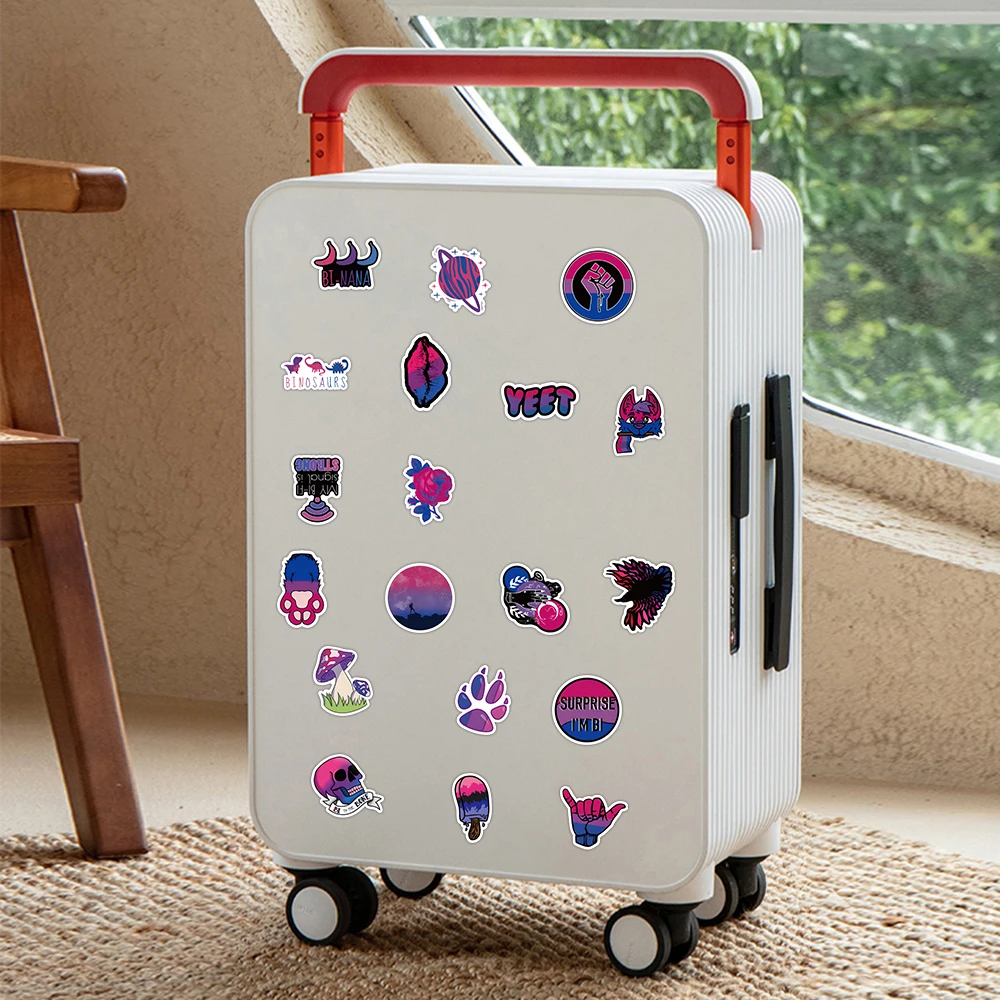 Bisexual Pride Rainbow LGBT Graffiti Stickers 10/30/60PCS DIY Phone Laptop Luggage Skateboard Guitar Kid
