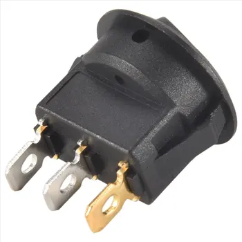 Delicioso- Interruttore a bilanciere a dondolo inverter LED 12V RONDO SPST ON-OFF per auto BARCA Rosso