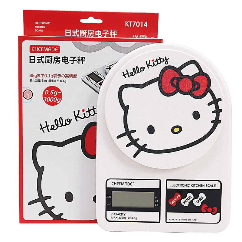 Sanrio Baking Tools Kitchen Supplies The Japanese Electronic Scale Weighs 0.1G-3000G Kawaii New Style Toys for Girls