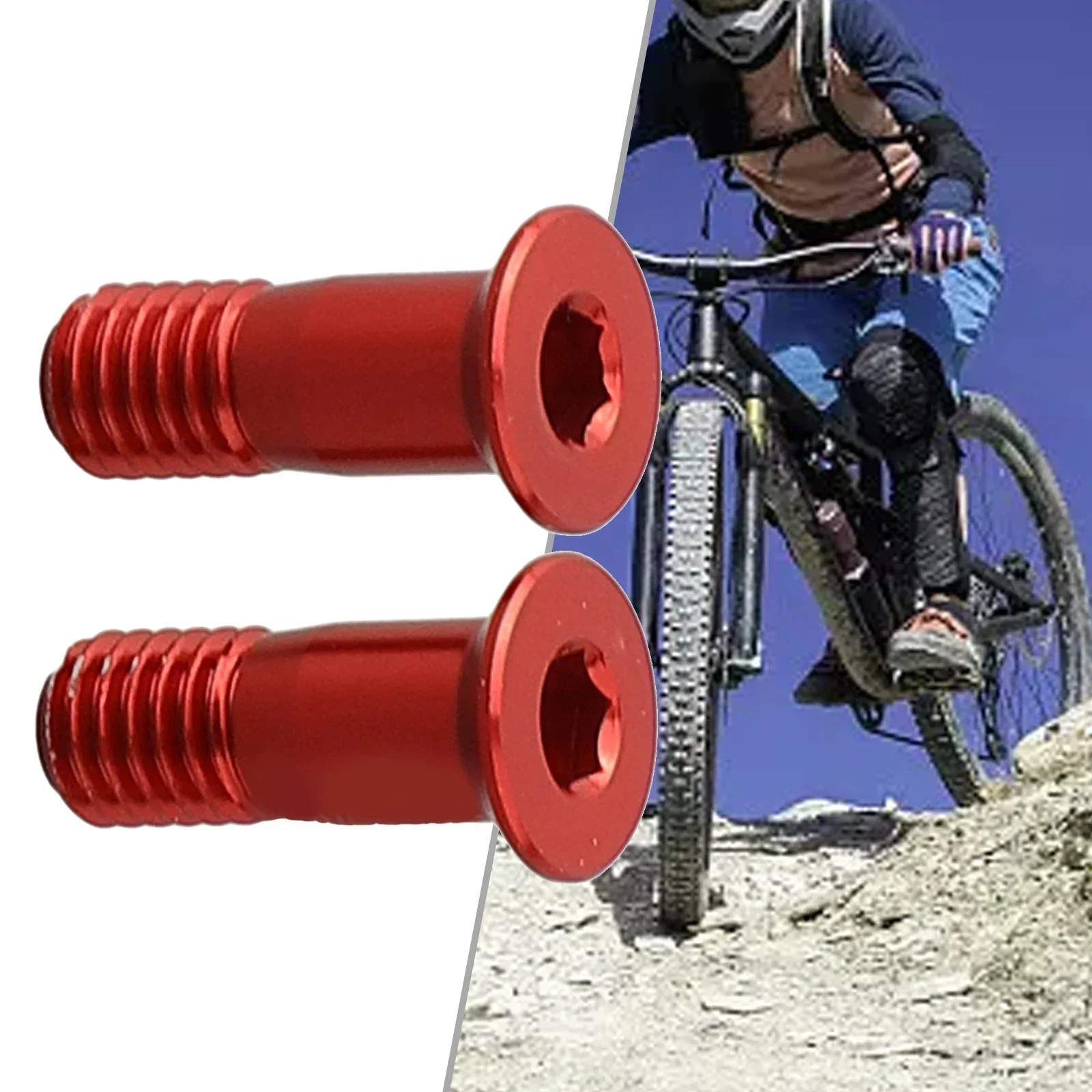 Aluminum Alloy Bicycle Derailleur Guide Wheel Screws - Set of 2, MTB Road Components