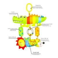 Baby Toys for 0 3 6 12 Months Rainbow Activity Plush Animal Stroller Hanging Toy for Baby Car Seat Crib Travel Sensory Baby Toys 2