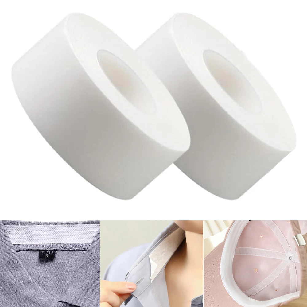 Sweat Pads Collar Protector Men Women Disposable Shirt Neck Collar Protector Self Adhesive Liner Patches Against Sweat Stain underarm sweat pads