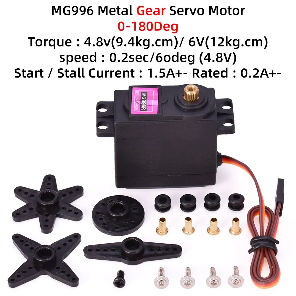 High-Performance 180° Micro Servo Motor Set for RC Aircraft