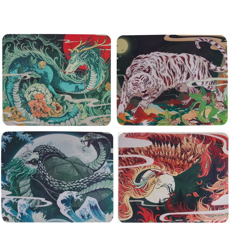 Original Esports Tiger Wuxiang Pro Gaming Mouse Pad 480*400*3 mm Grande Tamanho Esteira de Ratos para Fps Pubg Lol Qinglong Baihu Zhuque