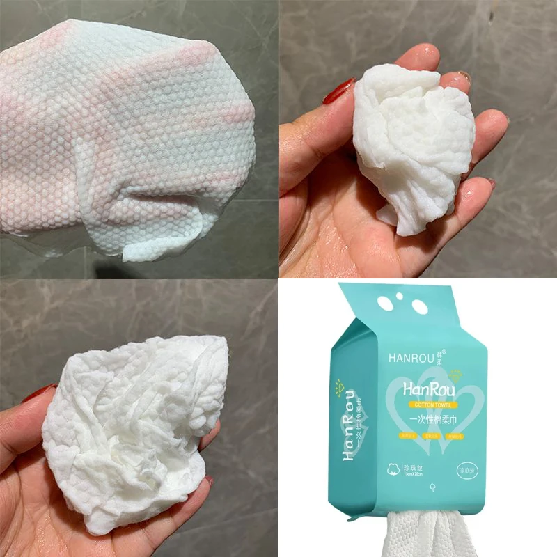 Soft White Disposable Face Towels for Makeup Remover and Facial Cleansing