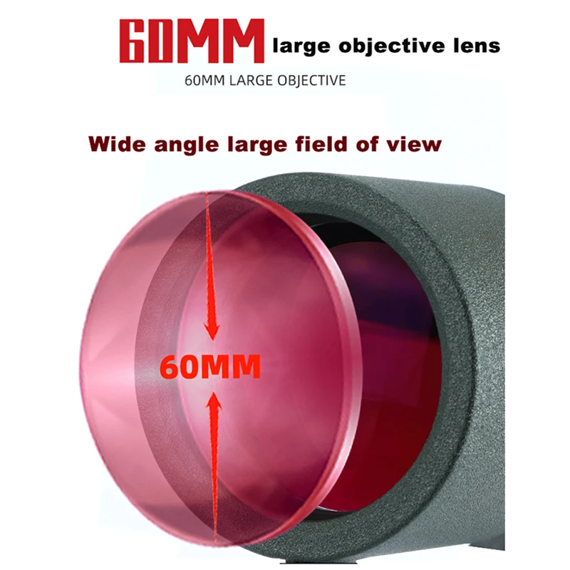 25-75x60 Spotting Scope Zoom Monocular high power telescope Bak4 Prism ED Lens For Outdoor Camping Bird Watching viewing 2
