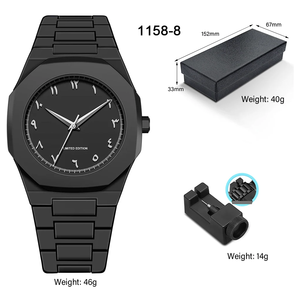 Men's Minimalist Design Quartz Watch - Polycarbonate, Fashion Calendar, Waterproof