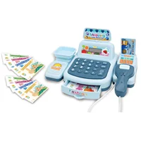 ZK30 Cash Register Toy with Scanner Lights Sounds Effect Interactive Kids Supermarket Checkout Toy for Children 2
