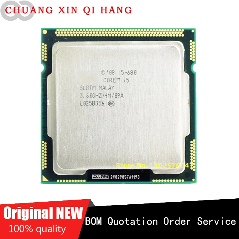 Per Processore Desktop Cpu Lga1156 Da I5-680 3.6 Ghz I5 680
