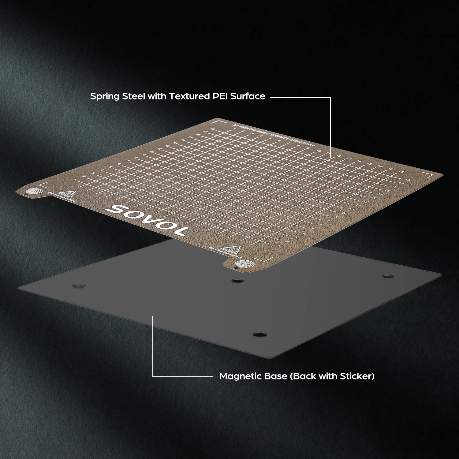 Chapa de aço para impressora 3D PEI