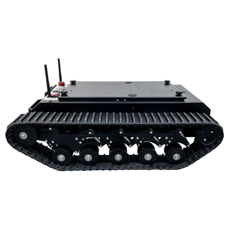 50kg Load TR500 Tank Car chassis 8cm Rubber Track Assembled Shock Absorption Suspension system FOR STM32 Programmable Robot Kit