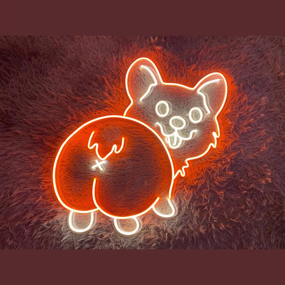 

Corgi Butt Neon Sign, Corgi Butt Led Sign, Pet Store Wall Decor, Dog Shop Light Wall Art, Pet Spa Neon Sign, Corgi Sign
