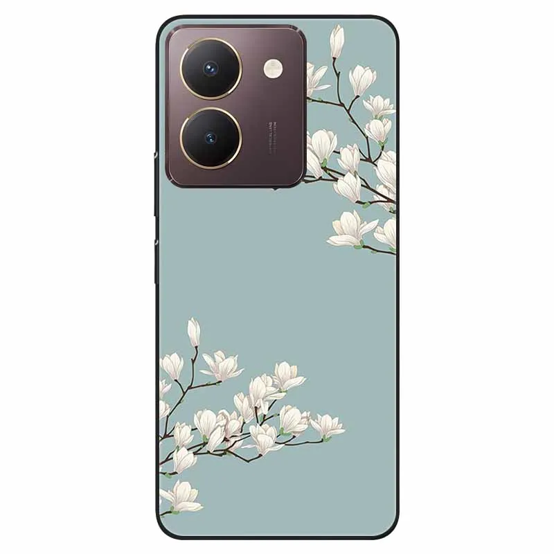Black TPU Bumper Soft Silicone Shockproof Phone Case with Cute Cat Design