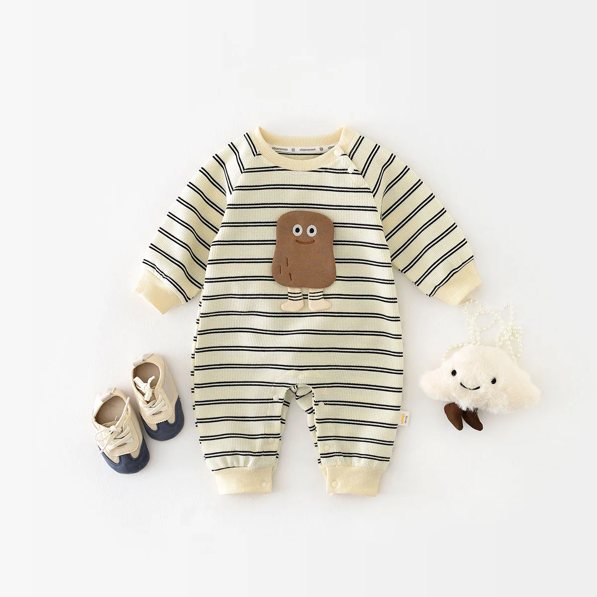 Cotton Baby Jumpsuit Rompers Long Sleeve Outfit for Spring