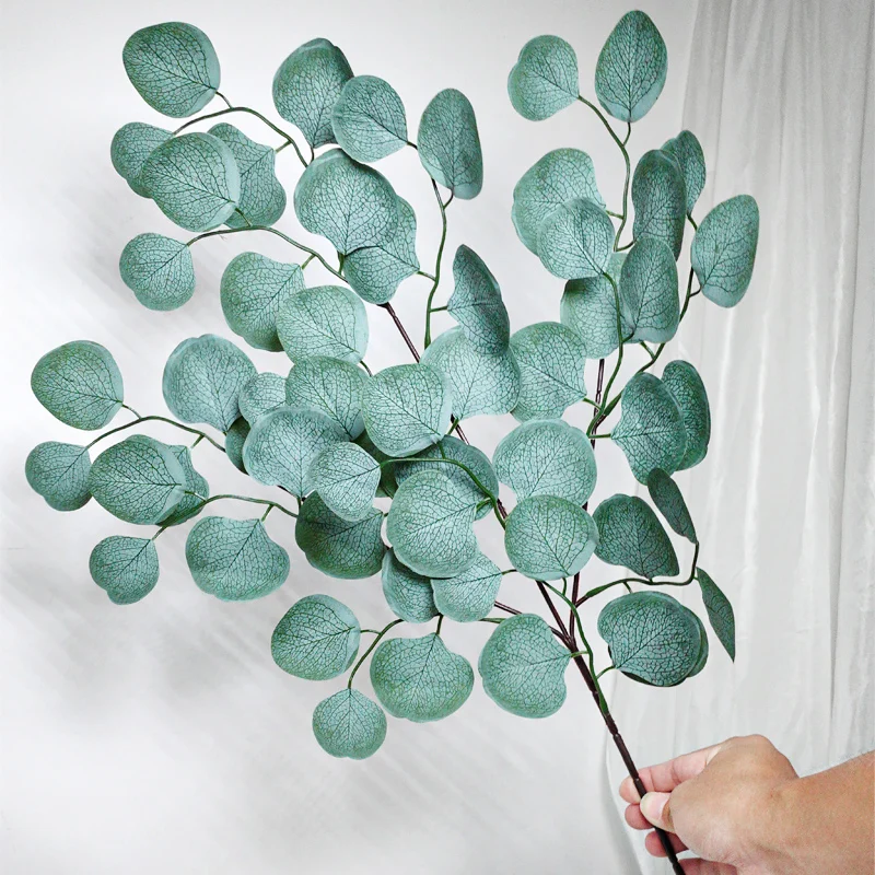 Large Eucalyptus Leaf Artificial Plants Eucalyptu Branch Green Fake
