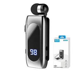 Enhanced Business Bluetooth Noise-Cancelling Wireless Earphones with LED Display & 20-Hour Playback (Gray)