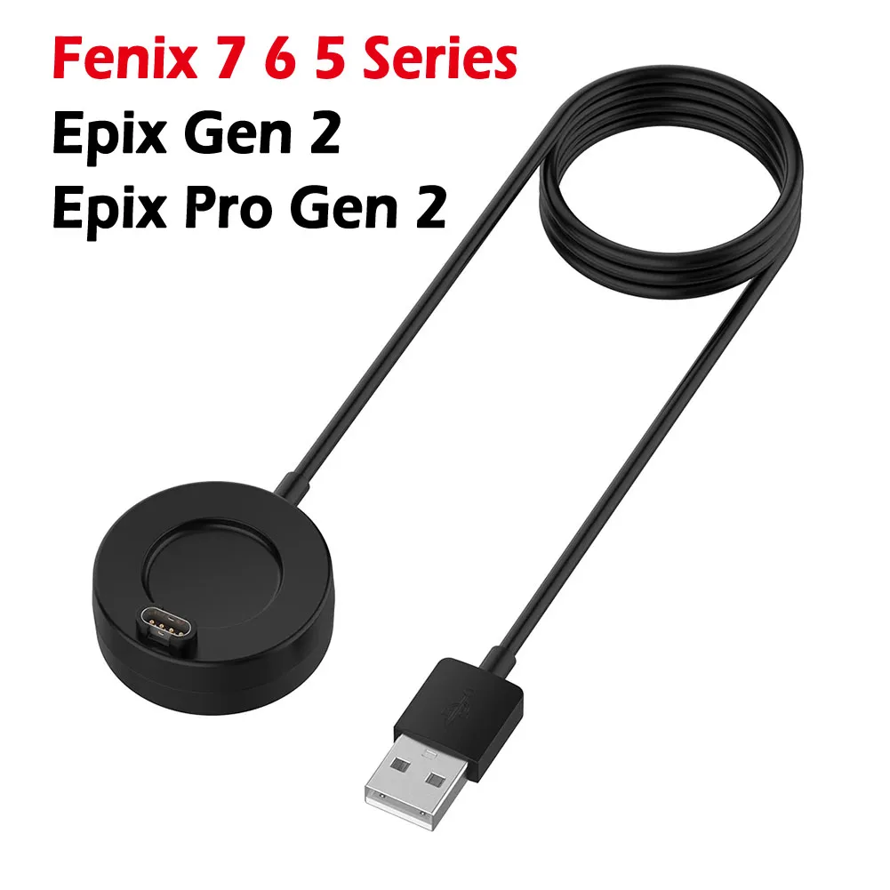

Зарядное устройство для часов Garmin Fenix 7 7X Pro 6 6X Pro 5 5X Plus Epix Pro Gen 2, зарядный USB-кабель для Garmin, аксессуары для часов, 1 м