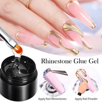 BORN PRTTY Nail Art Nail Gel Rhinestone Glue Gel For Sticky Drill Super Adhesive Crystal Gems Jewelry Decor UV Nail Polish Gel 2