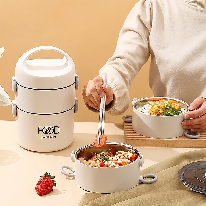 

Zoseil Thermal Lunch Box Lunchbox for Students Leakproof Food Portable Bento Box Container Microwave Oven Dinnerware