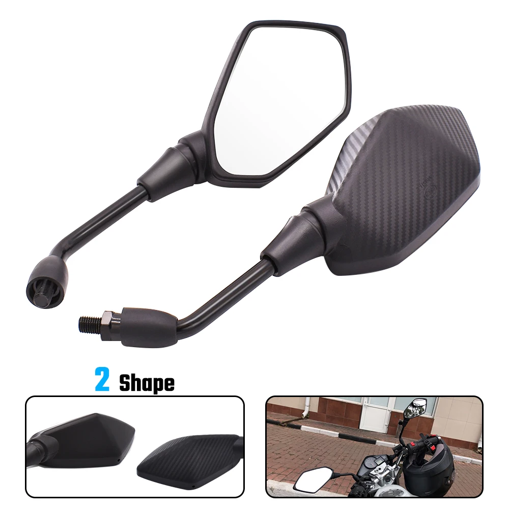 Universial 10mm Motorcycle Mirrors Racing Sport Bike Rear View Mirror For Suzuki TL1000 DL650 GSR 600 750 GSX S750 R600 R750 motorcycle handle bar mirror