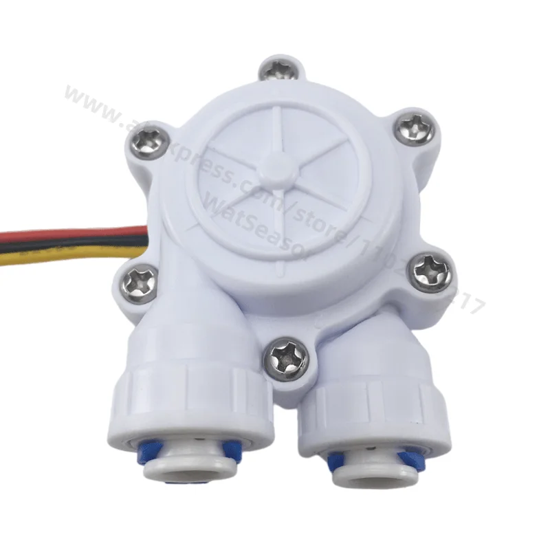 POM hall water flow sensor Turbine Flowmeter 0.2~8L/min 1/4" Plastic flow meter Coffee flow-sensor