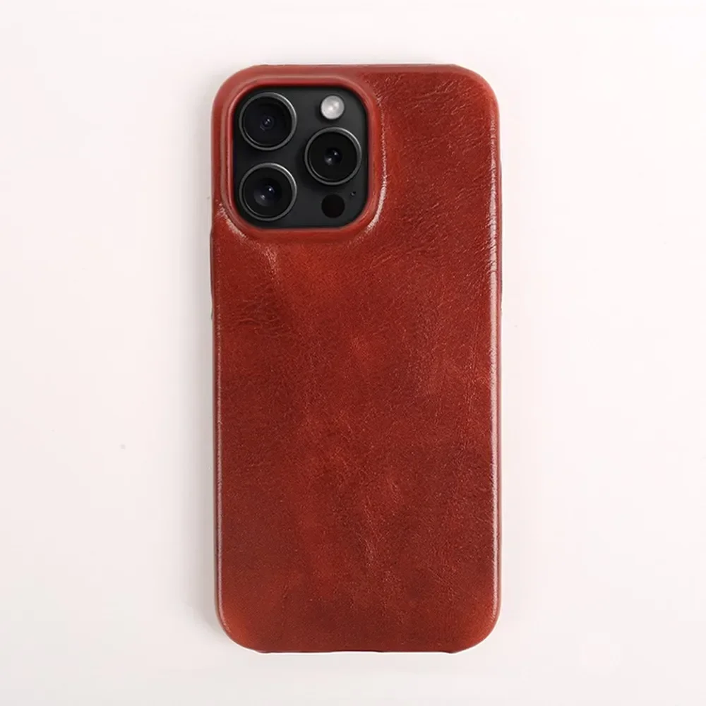 

Handmade Genuine Leather phone Case for iPhone Vintage Phone Shell Luxury Shell for iPhone 14 13 12 11 Pro Max XR XS Max 8 7Plus
