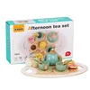Wooden Afternoon Tea Set Toy Pretend Play Food Learning Role Play Game Early Educational Toys for Toddlers Girls Boys Kids Gifts 1