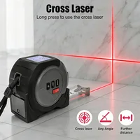 WENMEICE Mètre laser numérique 40m/60m, outil de mesure, télémètre laser, ruban à mesurer en acier, niveau laser 1