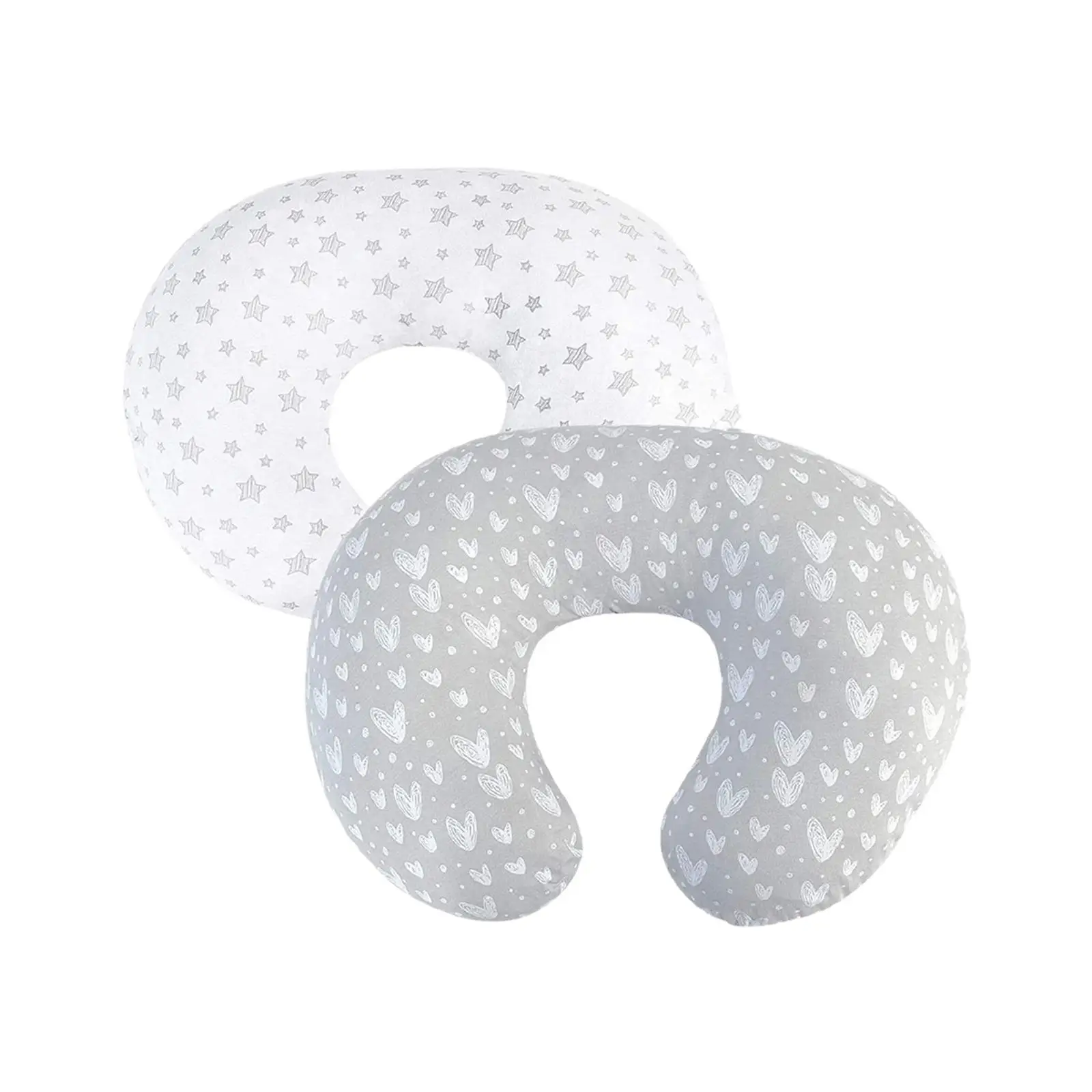 2Pcs Feeding Pillow Cover Replacement Washable Bottlefeeding Pillow Cover for Baby Shower Gift Nursing Breastfeeding Newborn