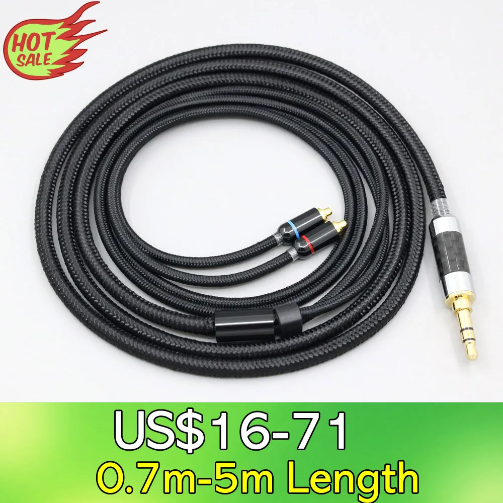 6.5mm XLR 4.4mm Super Soft Headphone Nylon OFC Cable For Sennheiser