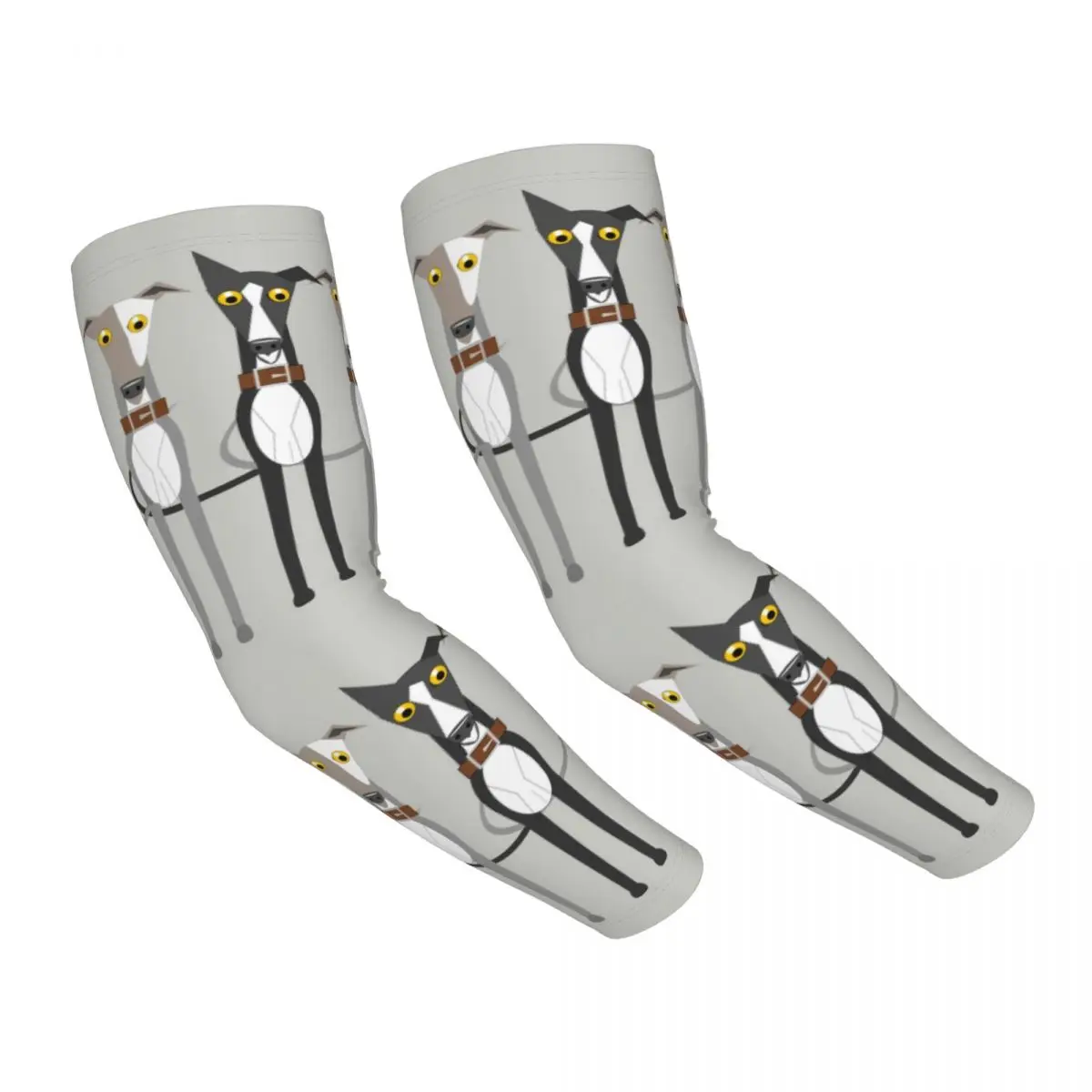 

Cute Greyhound Sighthound Dog Arm Sleeves Warmer Men Women Whippet Puppy UV Sun Protection Tattoo Cover Up Sports Running