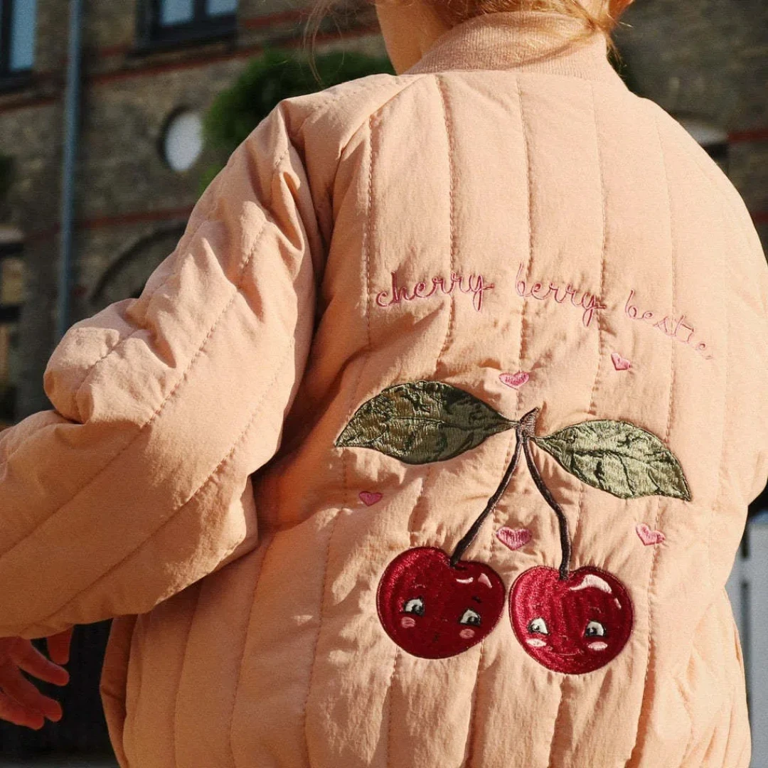 Children's Jacket Autumn/Winter KS New Nordic Style Cartoon Warm Flight Jacket for Boys and Girls Winter Add fluff