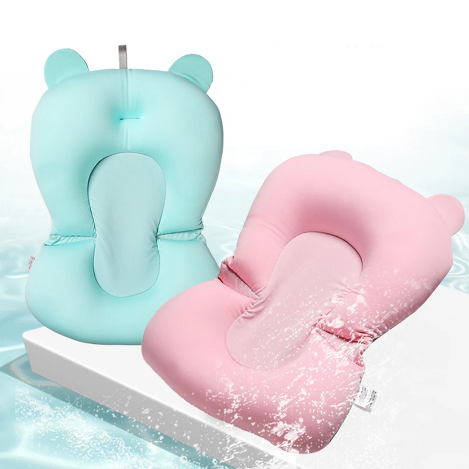 Tapis De Bain Flottant Antiderapant Pour Bebe Coussin De Douche Pour Enfant En Bas Age Coussin Eponge De Securite Support De Siege De Bain Pour Bebe De 0 A 6 Mois Aliexpress